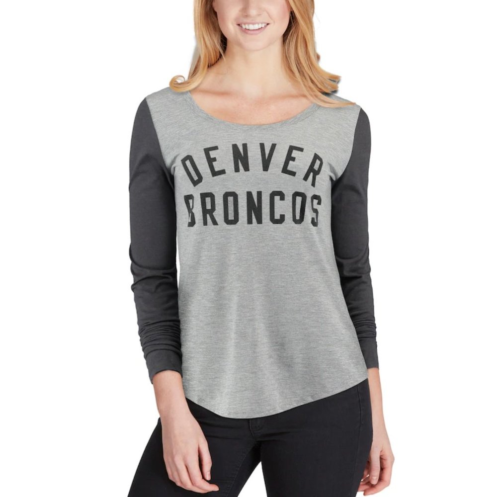 Nike Denver Broncos Long Sleeve 2-Tone Jersey T-Shirt